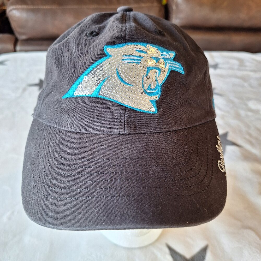 Carolina Panthers '47 NFL Women’s Sparkle Logo Adjustable Baseball‎ Cap Hat